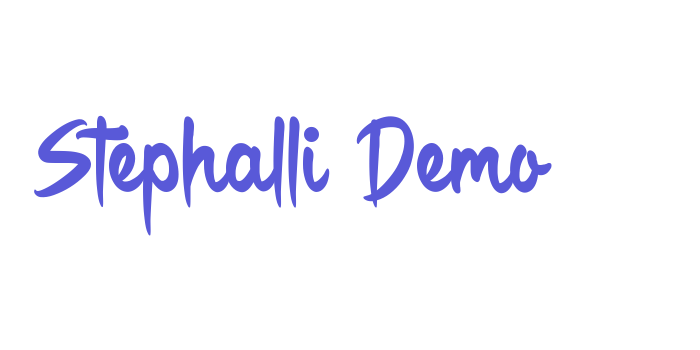 Stephalli Demo Font