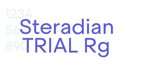 Steradian TRIAL Rg font free