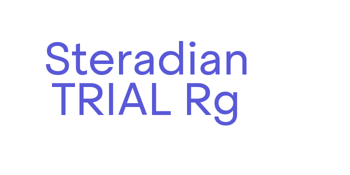 Steradian TRIAL Rg Font Download