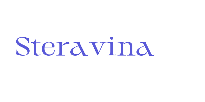 Steravina Font Download