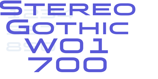 Stereo Gothic W01 700 font free