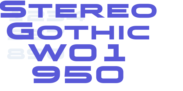 Stereo Gothic W01 950 font free