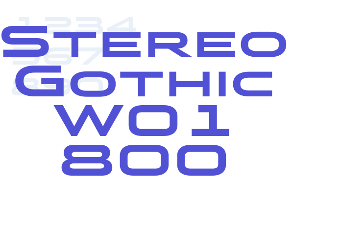 Stereo Gothic W01 800 font download