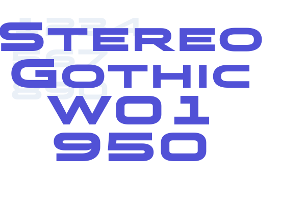 Stereo Gothic W01 950