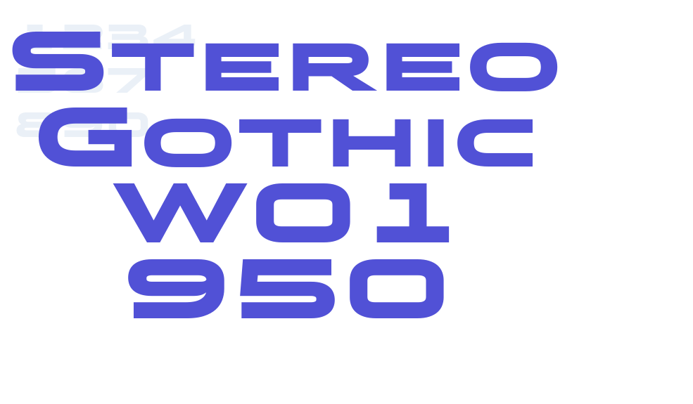 Stereo Gothic W01 950-font-download