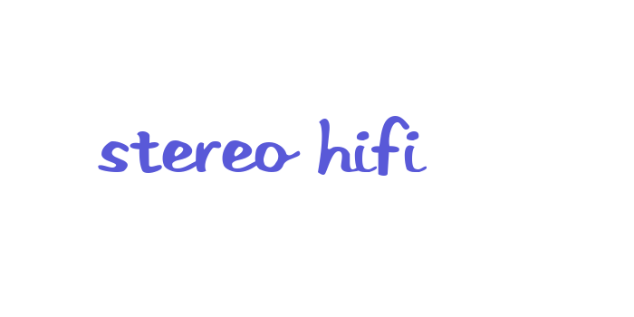 Stereo Hifi Font Download