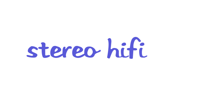 Stereo Hifi Font