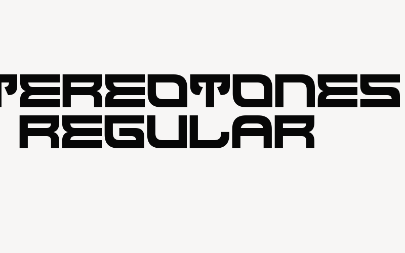 Stereotones Regular Font