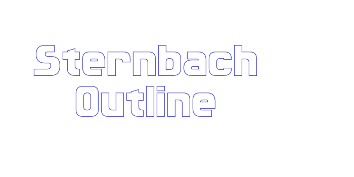 Sternbach Outline Font Download