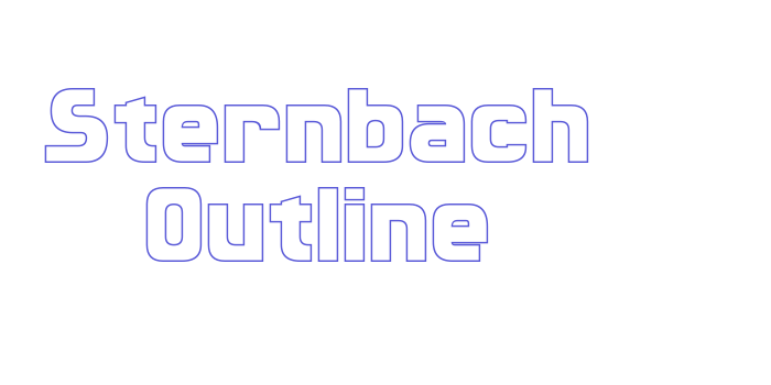 Sternbach Outline Font