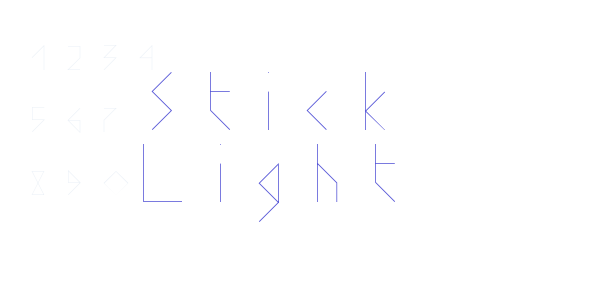 Stick Light font free