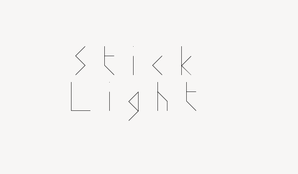 Stick Light Font