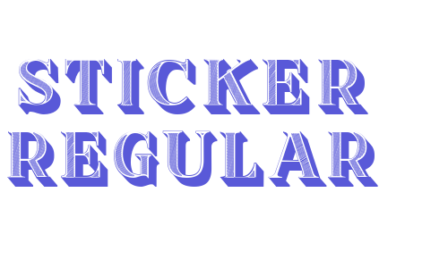 Sticker Regular Font