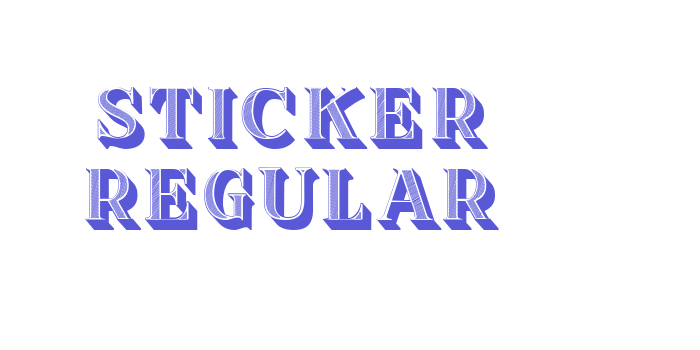 Sticker Regular Font Download