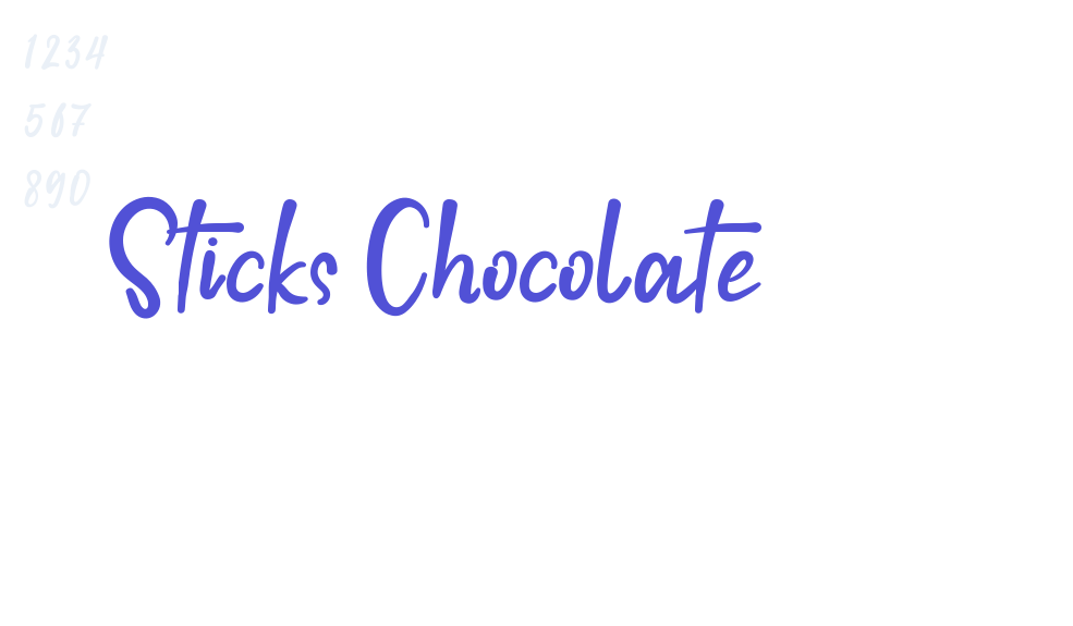 Sticks Chocolate-font-download