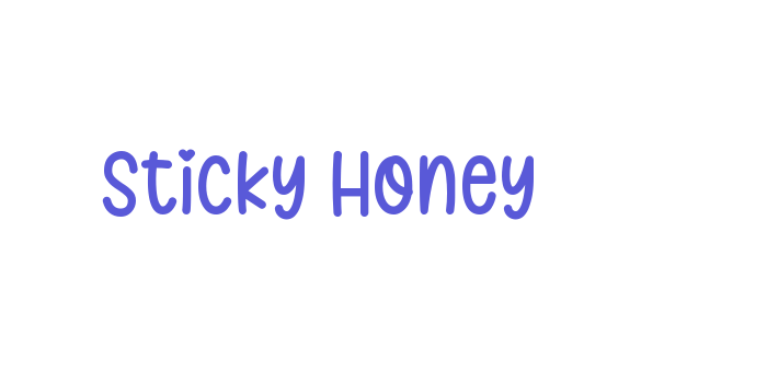 Sticky Honey Font