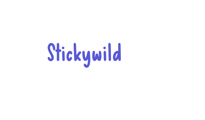 Stickywild Font Download