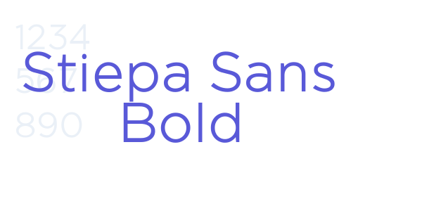 Stiepa Sans Bold font