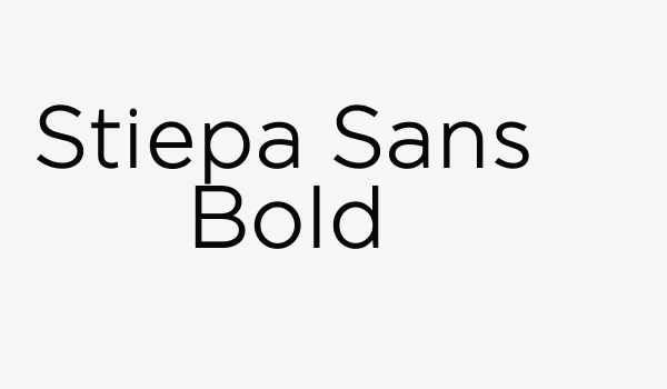 Stiepa Sans Bold Font