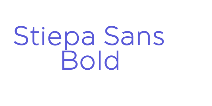 Stiepa Sans Bold Font Download