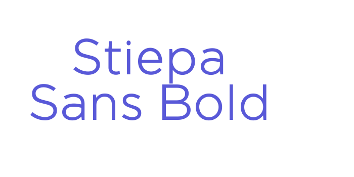 Stiepa Sans Bold Font