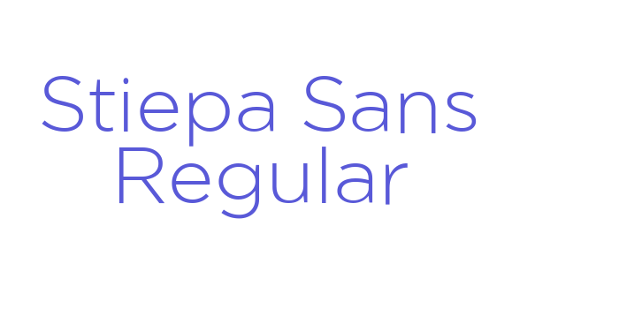 Stiepa Sans Regular Font Download