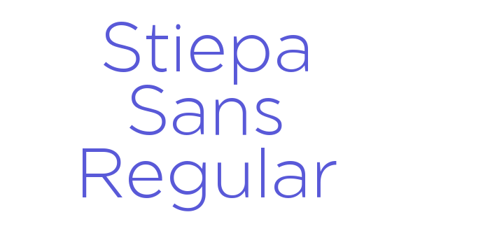 Stiepa Sans Regular Font