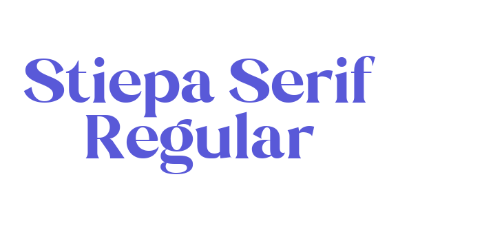 Stiepa Serif Regular Font Download