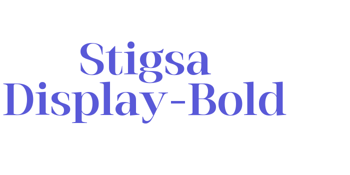 Stigsa Display-Bold Font Download