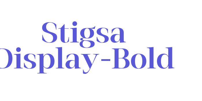 Stigsa Display-Bold Font