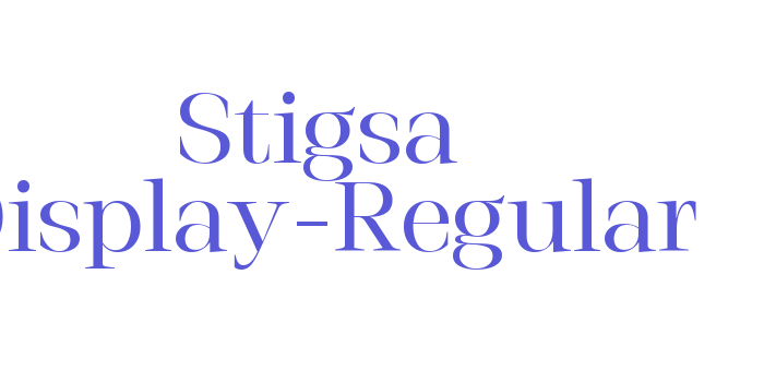 Stigsa Display-Regular Font Download