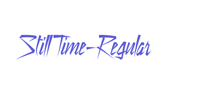 StillTime-Regular Font Download