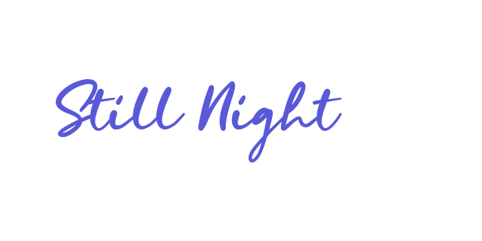 Still Night Font Download