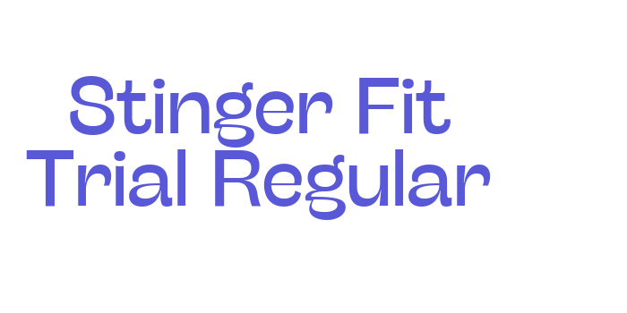 Stinger Fit Trial Regular Font Download