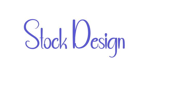 Stock Design Font Download