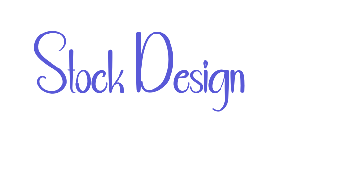 Stock Design Font