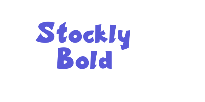 Stockly Bold Font