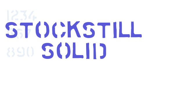 Stockstill Solid font free