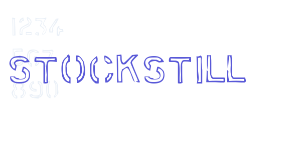 Stockstill font free