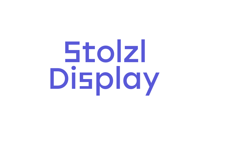 Stolzl Display Font