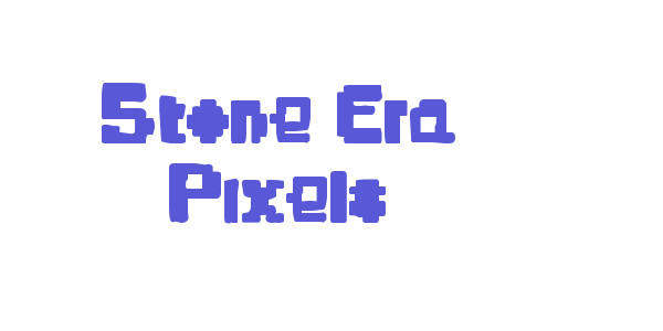 Stone Era Pixels font free