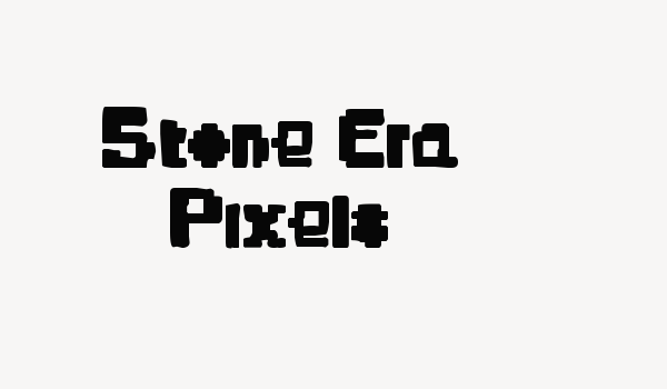 Stone Era Pixels Font