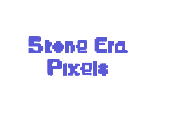 Stone Era Pixels Font