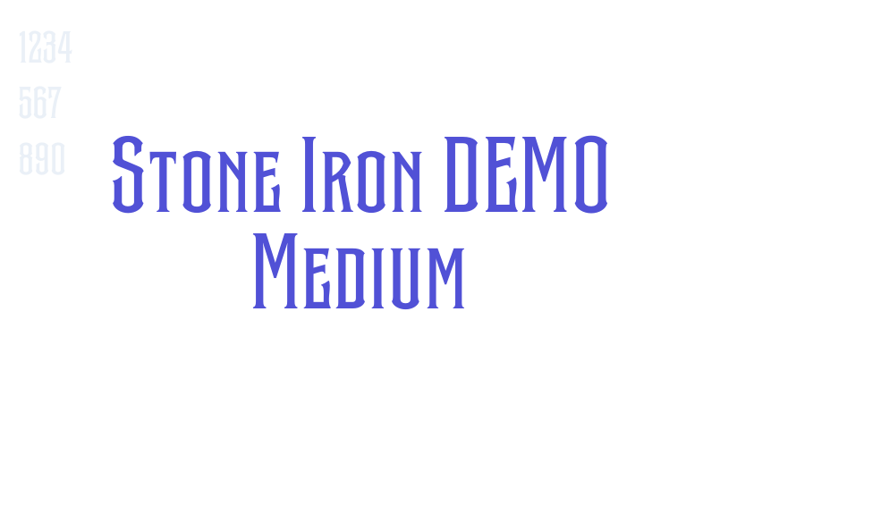 Stone Iron DEMO Medium-font-download