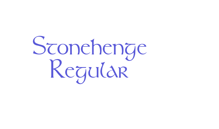 Stonehenge Regular Font Download