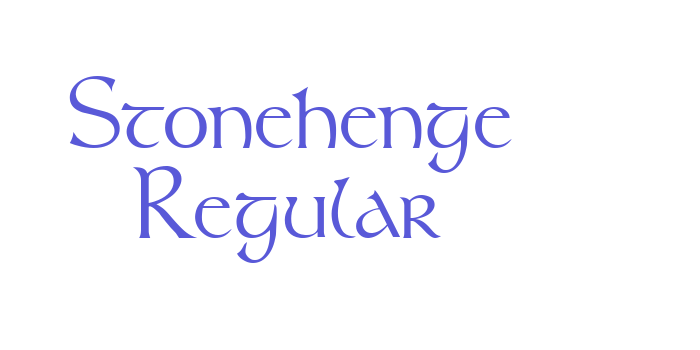 Stonehenge Regular Font