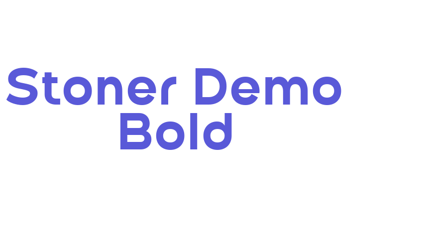 Stoner_Demo Bold Font