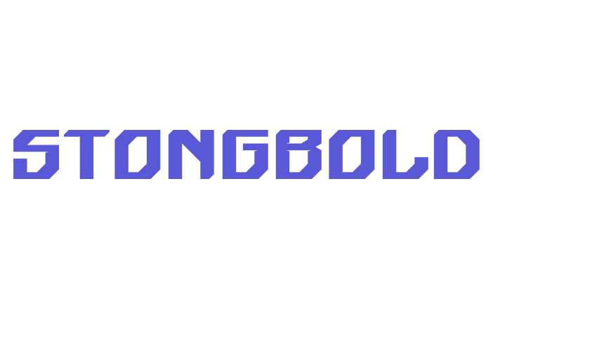 Stongbold Font