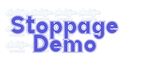 Stoppage Demo font