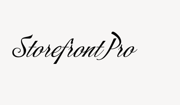 Storefront Pro Font